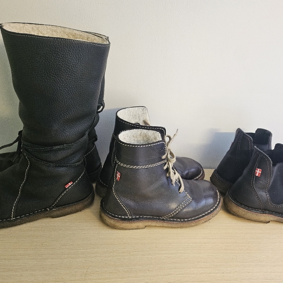 Danish Duckfeet Wool Lined Boots Size 41, Style Odense - Picture 4 of 4